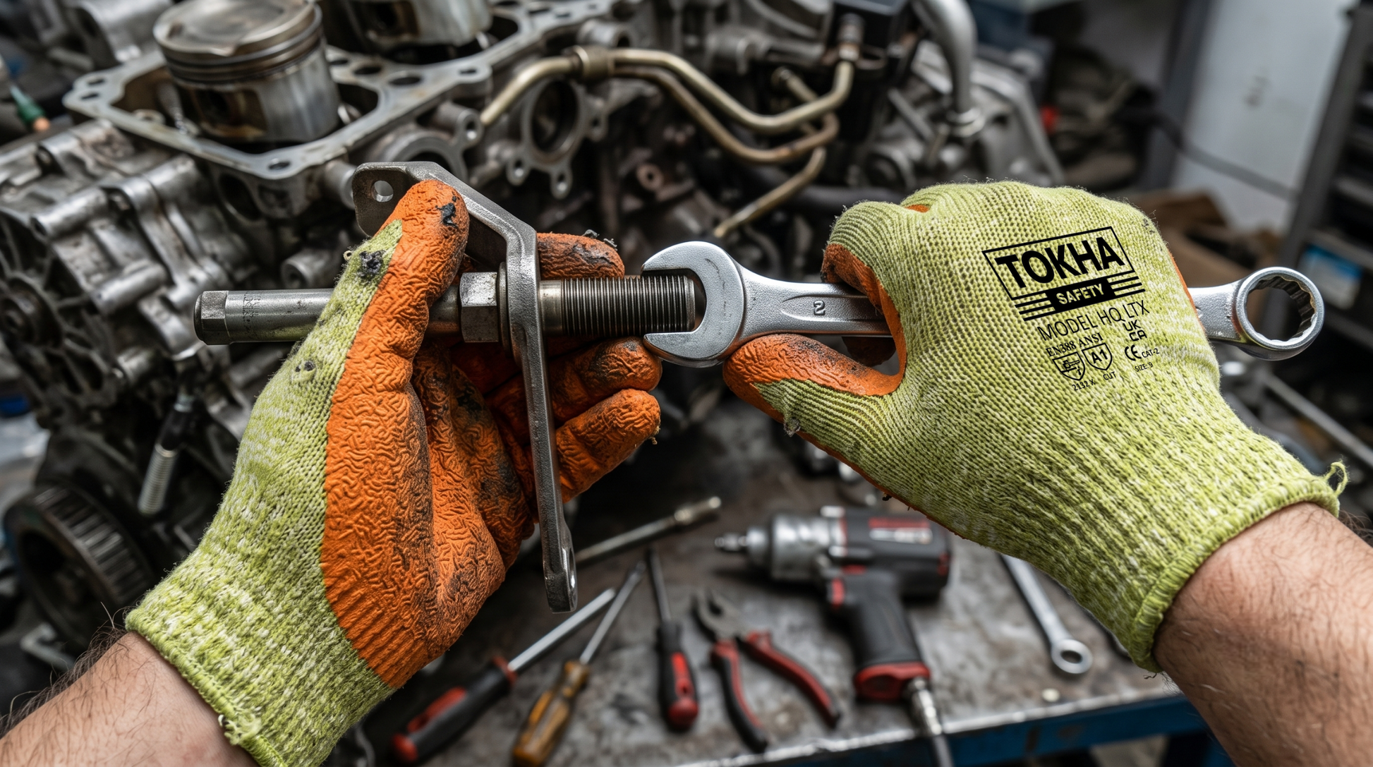 HQ LTX Orange Work Glove