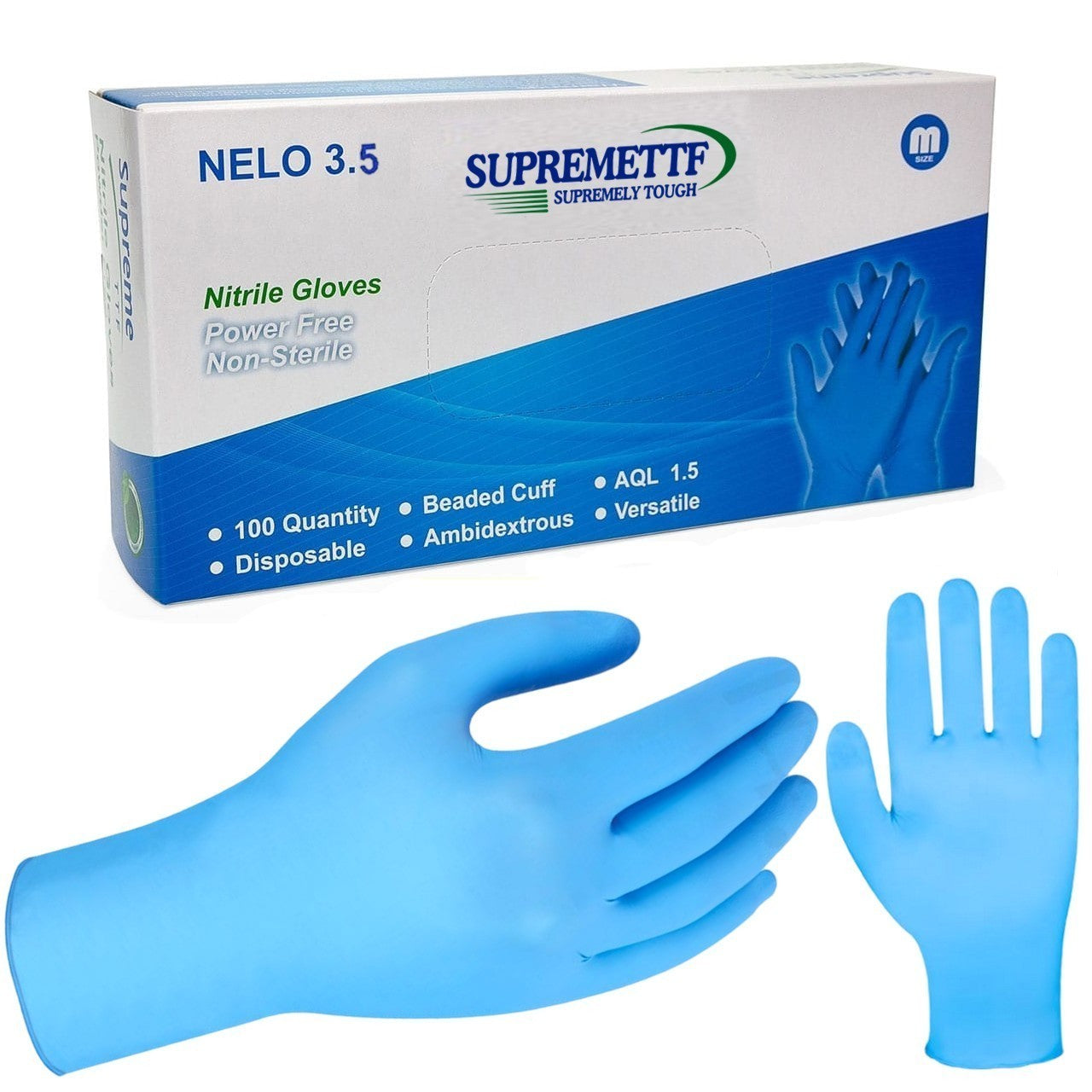 Blue Disposable Nitrile Glove
