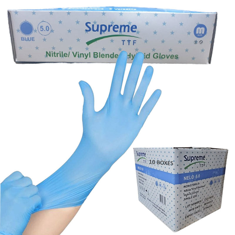 Blue Disposable Nitrile Gloves
