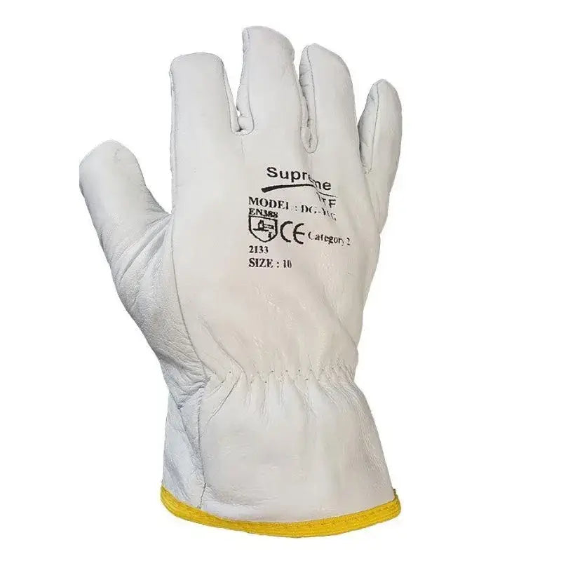 White Driver Glove Un-Lined Model DG-WCG