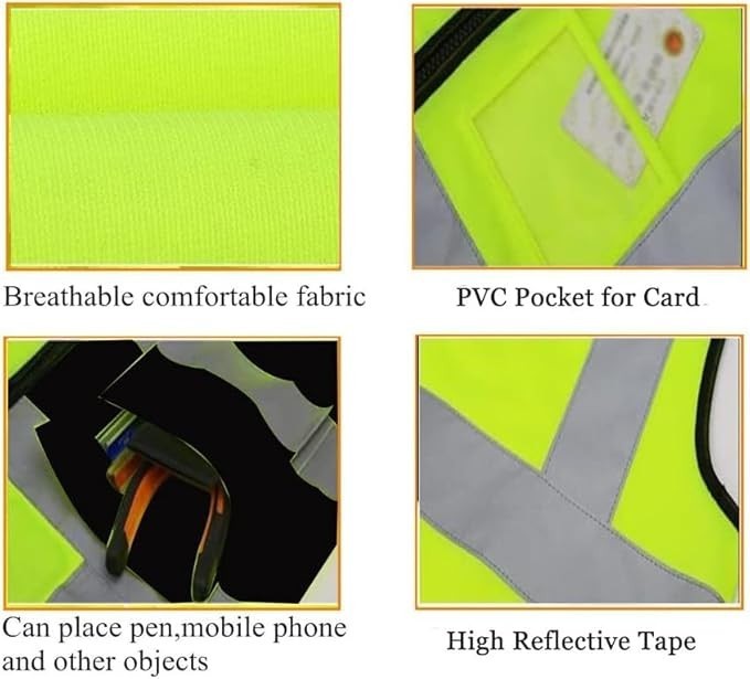 Hi-Viz Executive Waistcoat Zip Vest