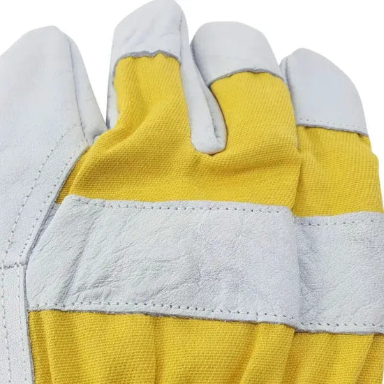 Yellow Leather Rigger Gloves — product video