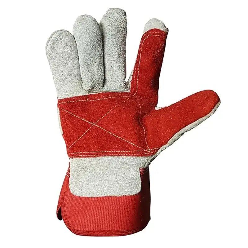 Split Leather Red Rigger Glove