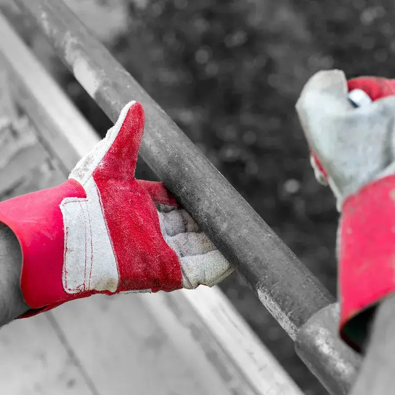 Split Leather Red Rigger Glove