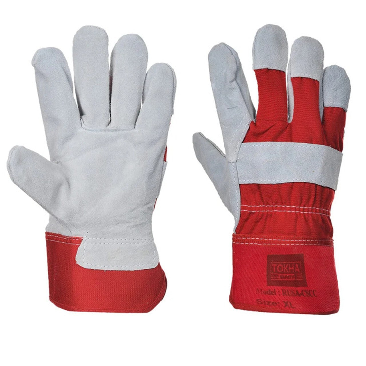 Split Leather Red Rigger Glove