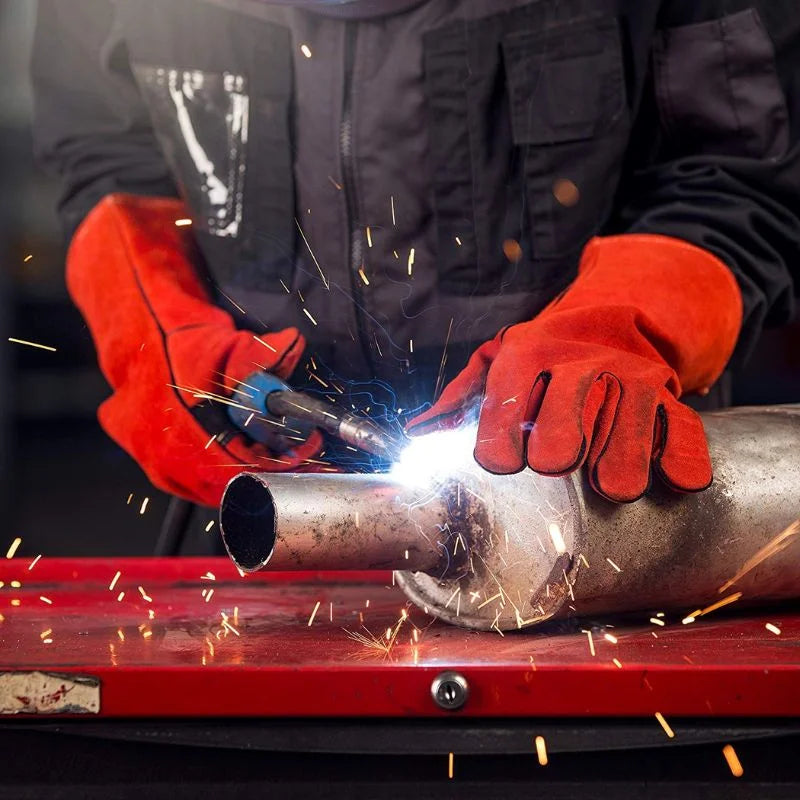 Welding Glove Red Leather palm