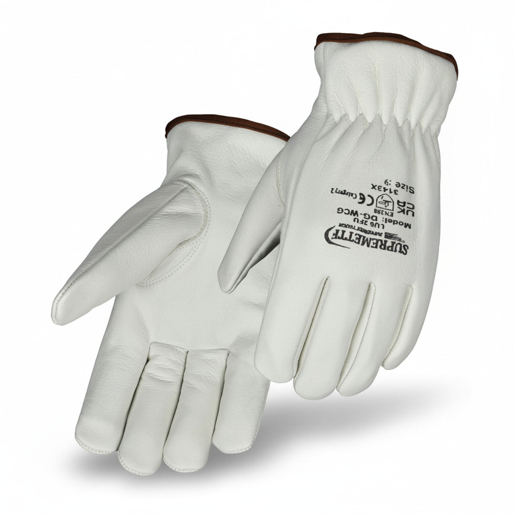White Driver Glove Un-Lined