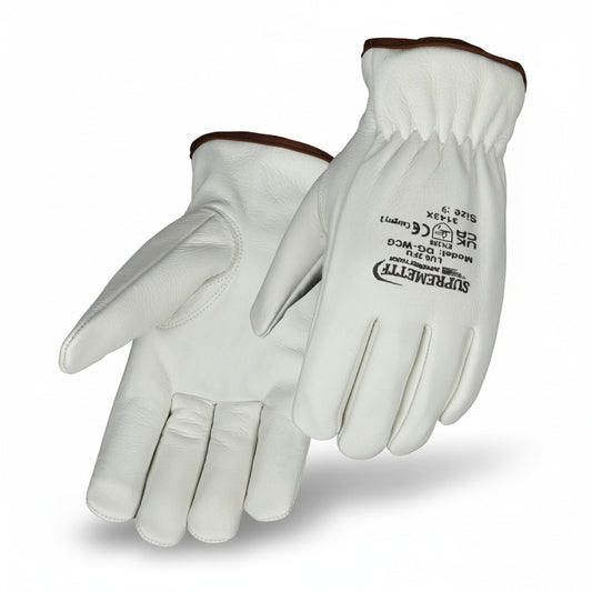 White Driver Glove Un-Lined