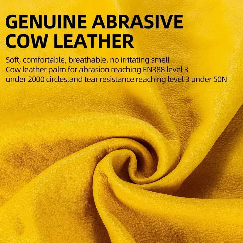 Yellow Driver Glove Fleece Lined